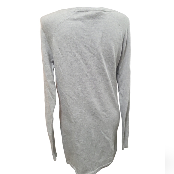 Rock & Republic studded long sleeve top gray S sweater drop tail - Picture 11 of 11